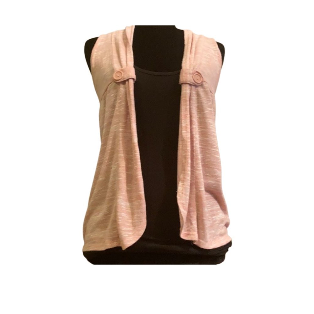 Bella du Jour Pink Cardi Vest - Picture 2 of 5